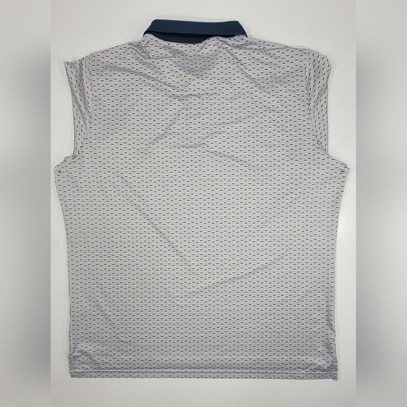 Bonobos Men's Golf Polo Shirt XL Slim Blue Gray Geometric AOP Print Performance - Picture 11 of 11